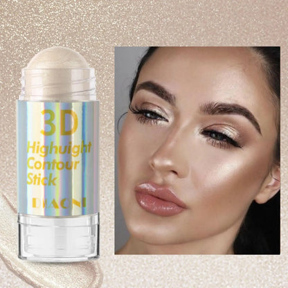 6-Color 3D Highlighter Stick – Face Brightening, Contour, Bronzer & Shimmer Concealer Cream