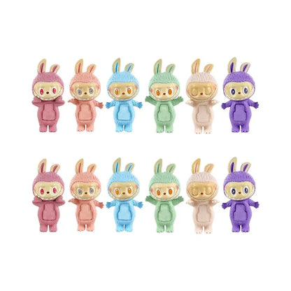 Labubu Hippers Blind Box Figures — 1-12PCS PVC Action Dolls, Collectible Toy Set for Children, Birthday & Christmas Gifts