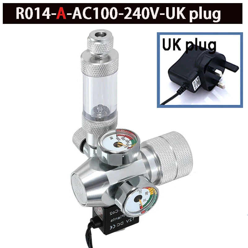 2024 DIY Aquarium CO2 Regulator – Electromagnetic Valve, Bubble Counter & Pressure Reducing System for Fish Tank