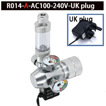 2024 DIY Aquarium CO2 Regulator – Electromagnetic Valve, Bubble Counter & Pressure Reducing System for Fish Tank