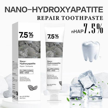 120g Nano Hydroxyapatite Toothpaste – Removes Coffee & Tea Stains, Freshens Breath, Prevents Cavities, Dental Care