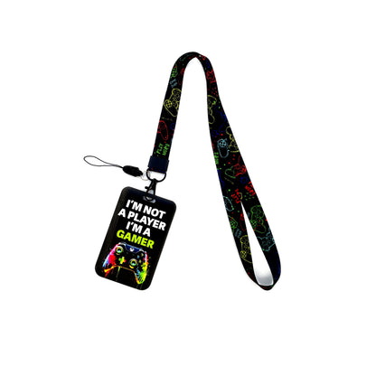 Vintage Tape ID Card Holder with Hanging Rope – Mobile Phone & Chest Card Lanyard