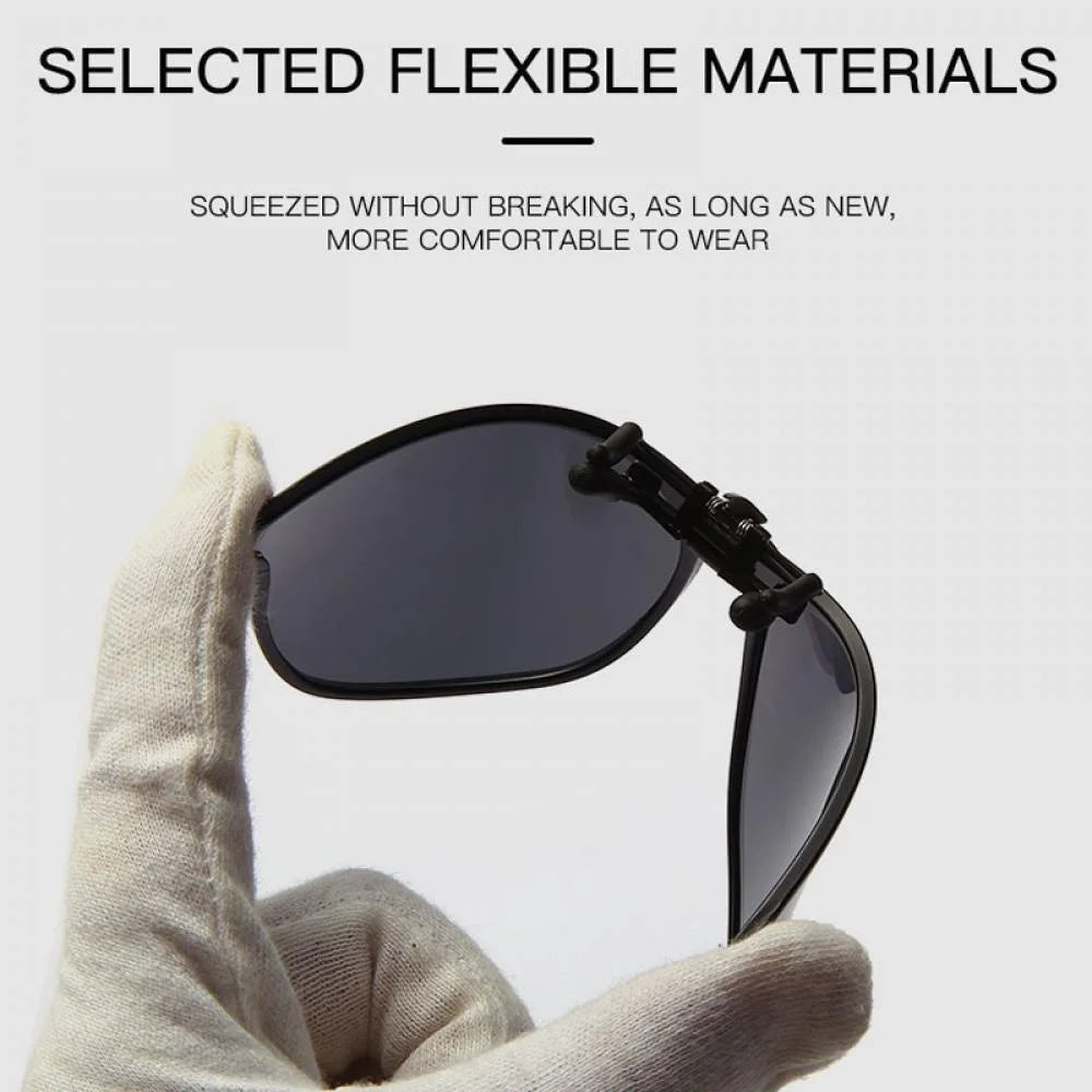 Polarized Clip-On Myopia Glasses – Night Vision Driving Goggles UV Resistant Outdoor Sunglasses