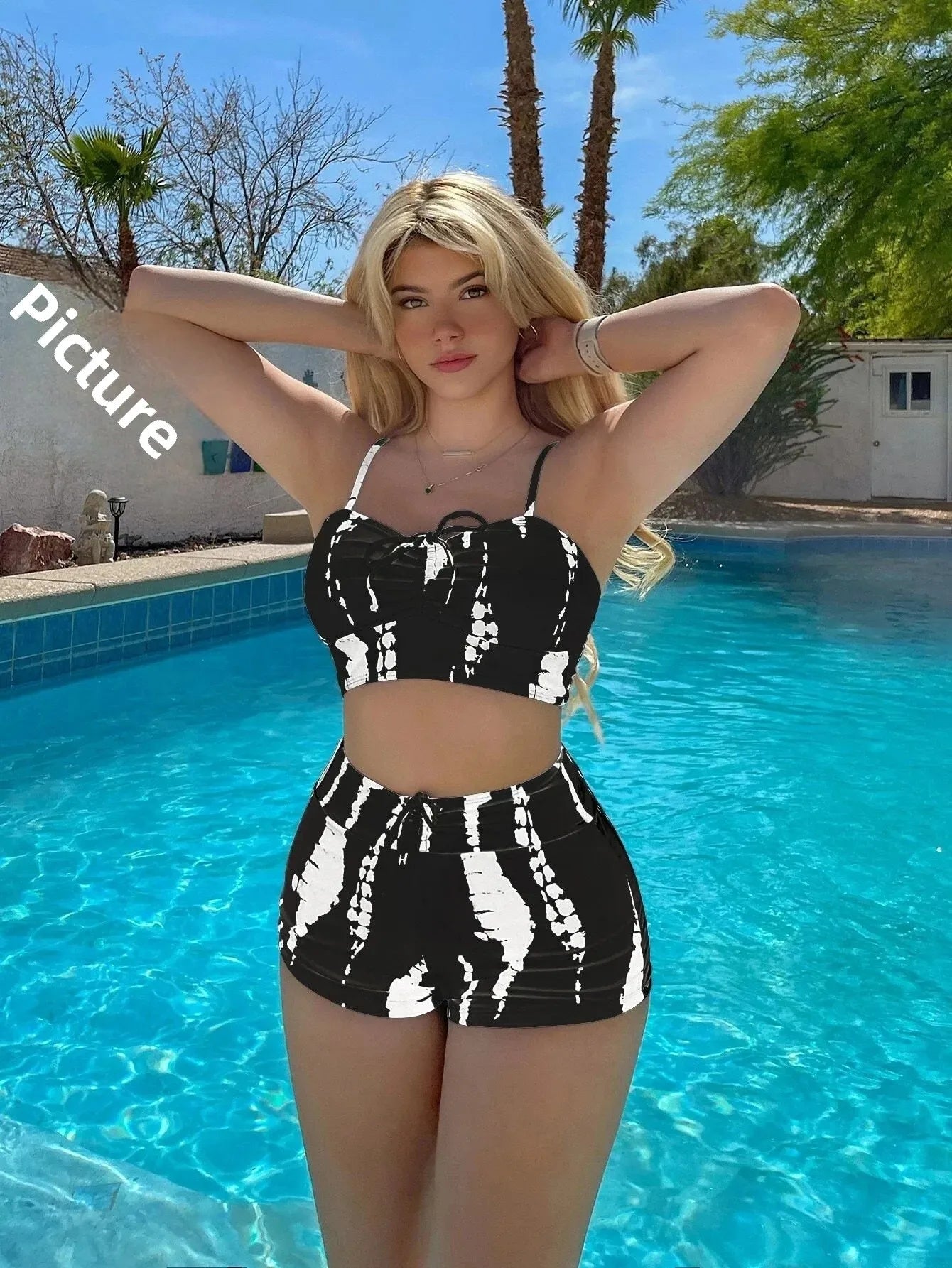 Women’s High-Waist Bikini Set - Sexy Trendy Two Piece Swimsuit Flat Angle Beach Swimwear