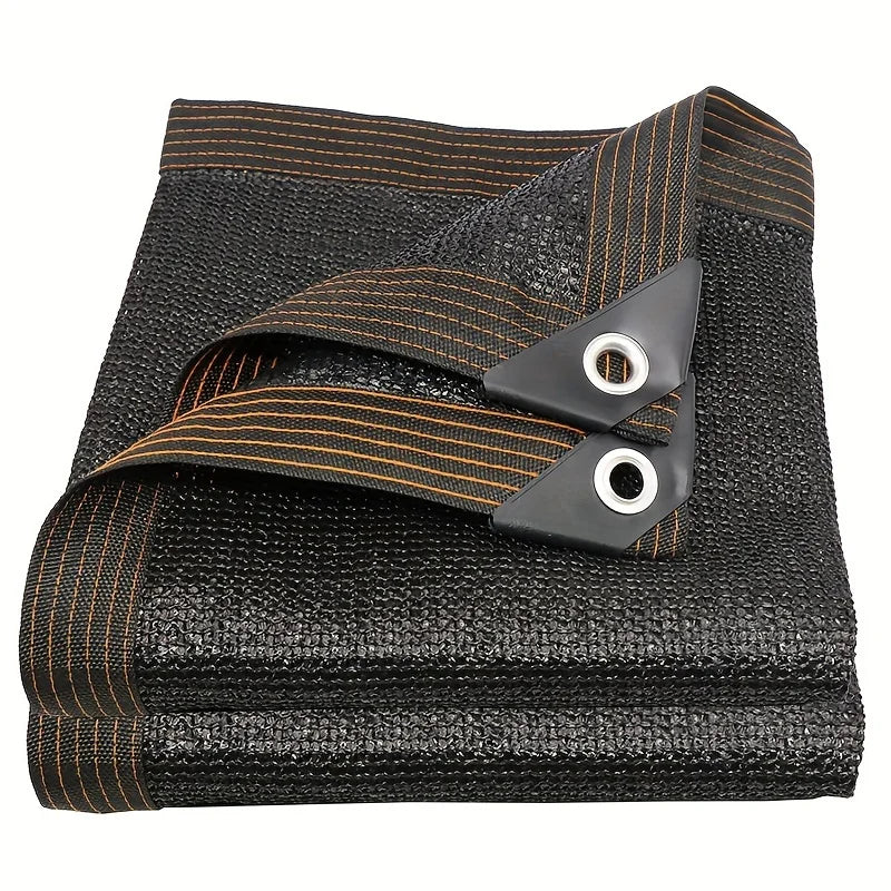 Easy Install Black Sunshade Net – UV Protection Shade Cloth for Balcony, Courtyard, Pool, Awning & Greenhouse Covering
