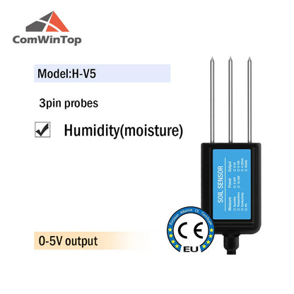 7-in-1 Soil Moisture, Temperature, Humidity, EC, pH & NPK Sensor with RS485, 4-20mA or 0-5V Output
