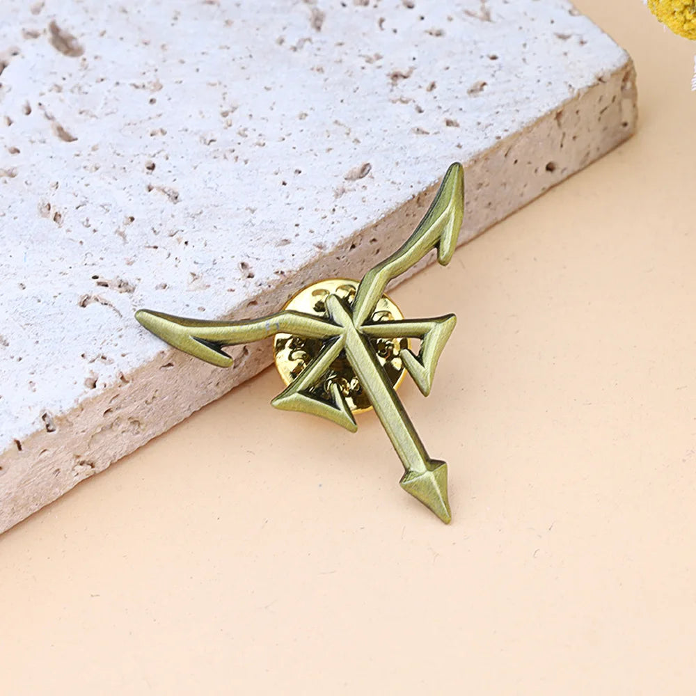 Resident Evil 4 Los Iluminados Logo Pin - Vintage Enamel Metal Brooch Badge Collectible Accessory