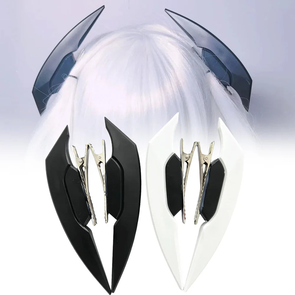 Anime Lolita Cyberpunk Devil Hair Clip – Gothic Mechanical Hairpin for Women, Halloween & Party Headwear Gift