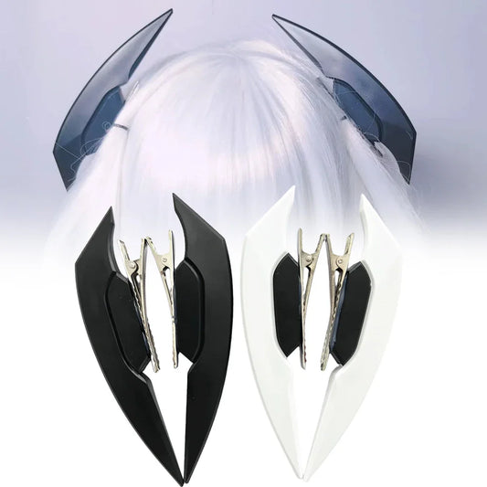 Anime Lolita Cyberpunk Devil Hair Clip – Gothic Mechanical Hairpin for Women, Halloween & Party Headwear Gift