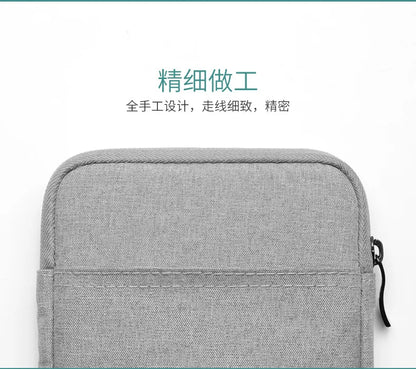 Soft Protective E-Book Sleeve Bag — 6" Case for Kindle Paperwhite 1/2/3/4 & Kobo Clara HD