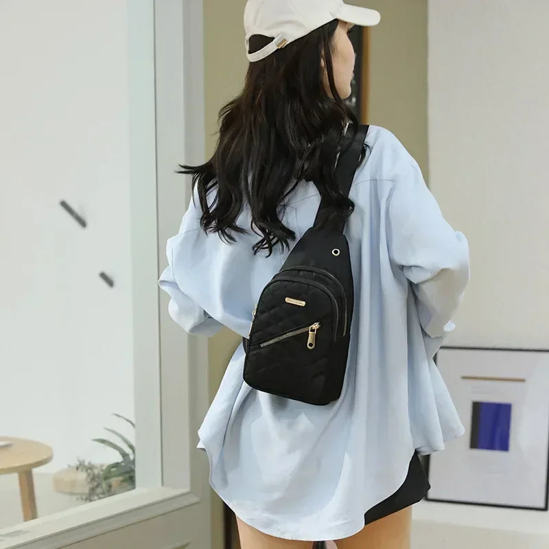 Best-Selling Women's Embroidered Backpack – Crossbody Leisure Shoulder Bag with Composite Fabric