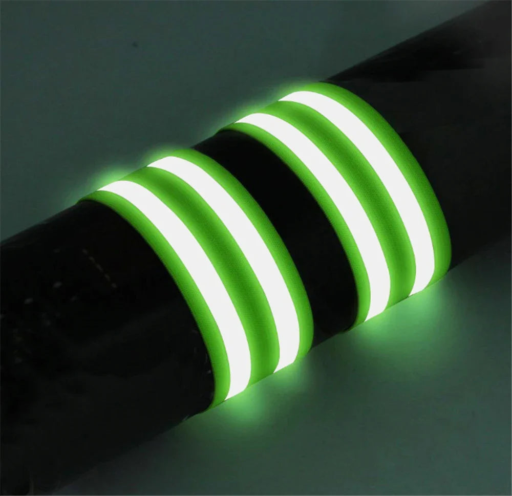 High Visibility Reflective Bands for Wrist, Arm, Ankle, Leg - Night Safety Reflective Straps for Walking, Cycling, Running