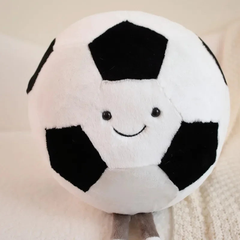 CM Sports Plush Toy — Football & Basketball Dolls, Creative Pillow & Interactive Pet Ball for Dogs & Cats