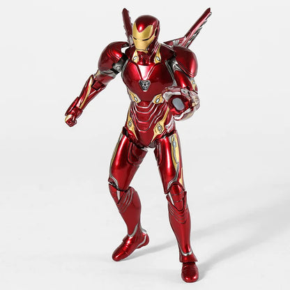 ZD Toys 7" Iron Man Action Figures – Joint Movable MK1 to MK50 Movie Collectible Dolls