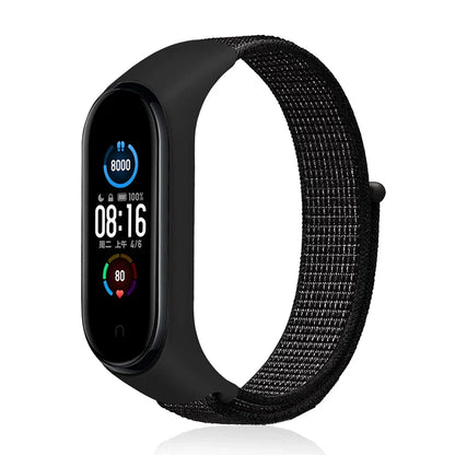 Nylon Loop Strap for Xiaomi Mi Band - Adjustable Sport Wristband Bracelet for Mi Band 3 4 5 6 7 8