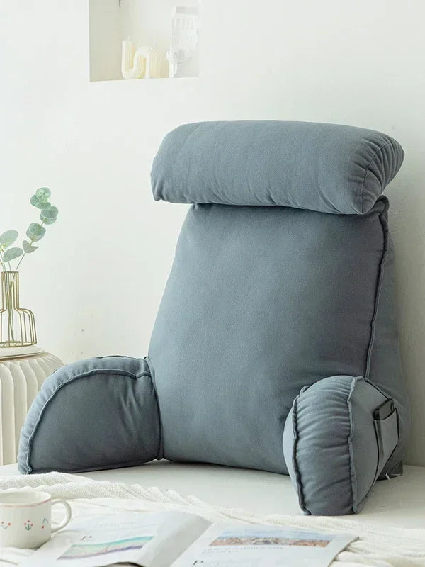 Triangular Headboard Wedge Pillow – Large Reading Backrest Support Cushion for Bed Sleeping & Positioning Comfort Bolster