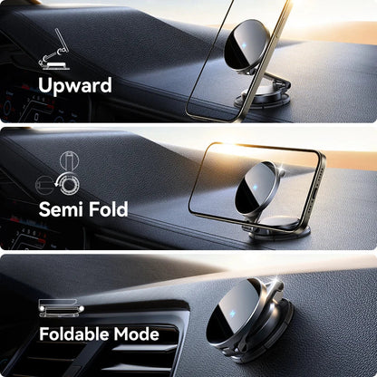 Joyroom Magnetic Car Mount N55 - 15W Wireless Charging, 360° Rotation, Foldable Phone Holder & Fast Car Charger JR-ZS408