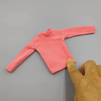 1/6 Scale Black T-Shirt for 12" (30cm) Action Figures — Male & Female DIY Model Accessories