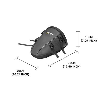Large Capacity Motorcycle Backpack - Wear-Resistant, Waterproof Motorbike Tail Bag, Suitable for Electric Bikers