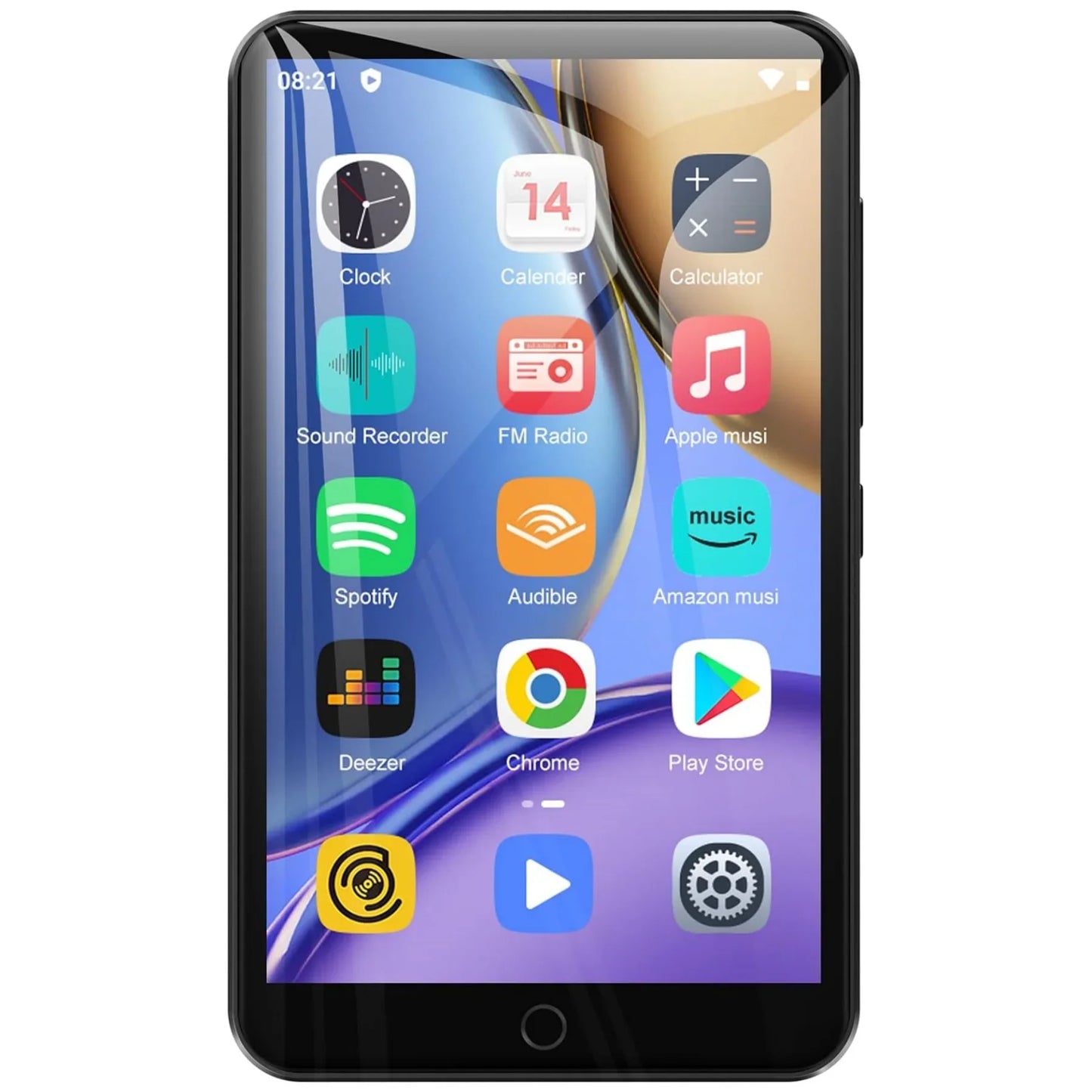 80GB Android 9.0 MP3 Player - Bluetooth, WiFi, 4.0-Inch Touchscreen, Speakers, FM Radio, eBooks, Expandable Up to 512GB