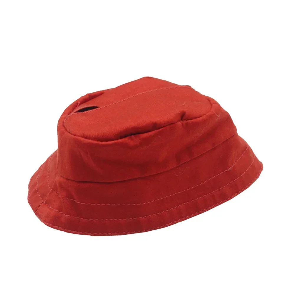 Solid Color Fisherman Hat for 17cm Labubu Doll – Cotton Doll Accessories (Hat Only, No Doll Included) | Cute Collectible Outfit Accessory