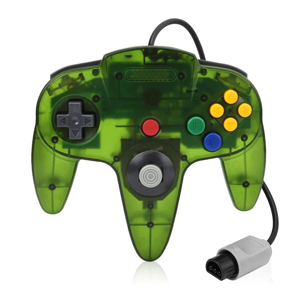 2PCS Wired Gamepad for N64 – Classic Retro Joystick Controllers for Nintendo 64 Gaming Accessories