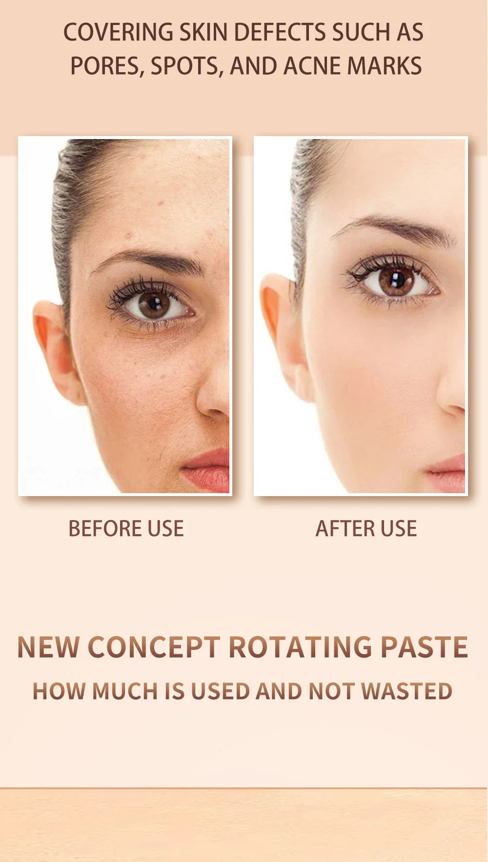 Ocheal Face Foundation Contour Stick – Long-Wear Lightweight Concealer & Blemish Brightening Makeup