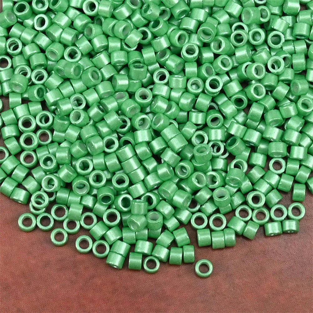 2.5mm Mini Glass Cylinder Beads – Antique Pearl Color Craft Beads for DIY Bracelets & Necklaces Jewelry Making Accessories
