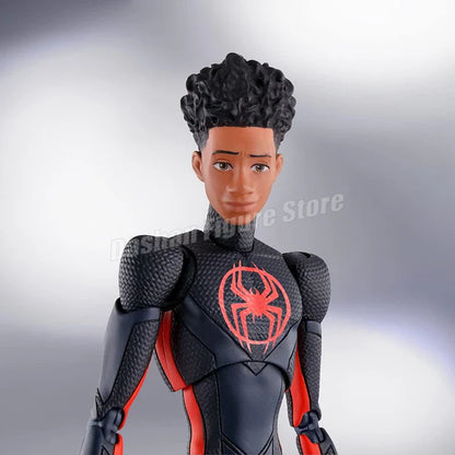 SHF Miles Morales Action Figure – Marvel Spider-Man Across the Spider-Verse Collectible Toy