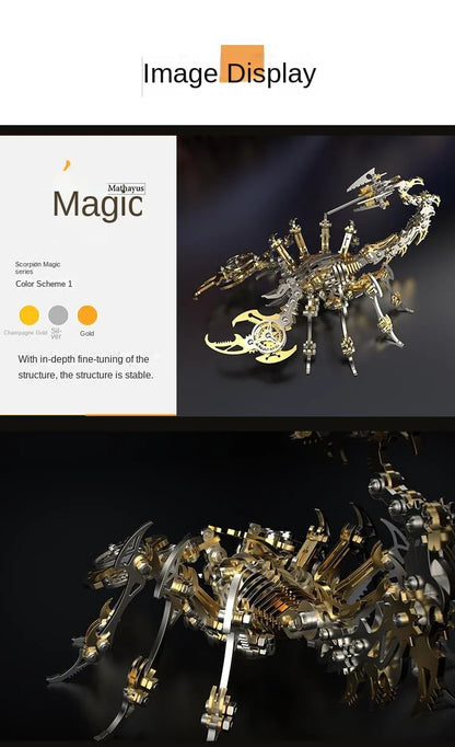 3D Metal Mechanical Insect Puzzle – Anti-Stress Assembly Toy Kit for Kids and Adults