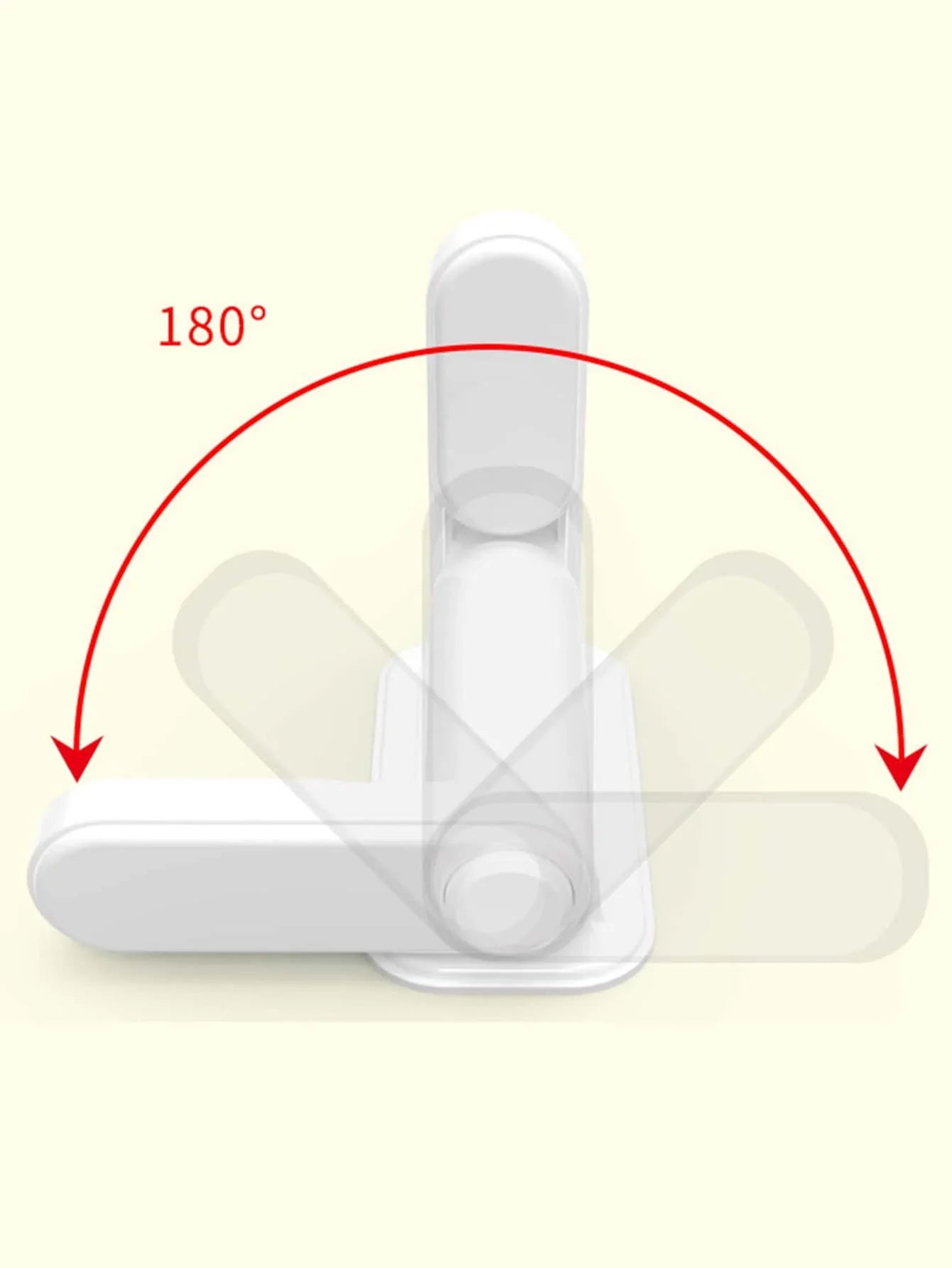 1pc Child Safety Door Handle Fixed Lock - Dynamic Function, Punch-Free Baby Anti-Opening Door Lock