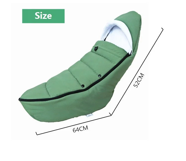 Universal Stroller Footmuff – Windproof, Waterproof & Thermal Warm, Compatible with YOYO & Bugaboo Strollers