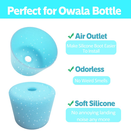 Silicone Protective Sleeve for Owala Water Bottle – 24oz/32oz Boot Cushion for Quencher & Adventure Bottles