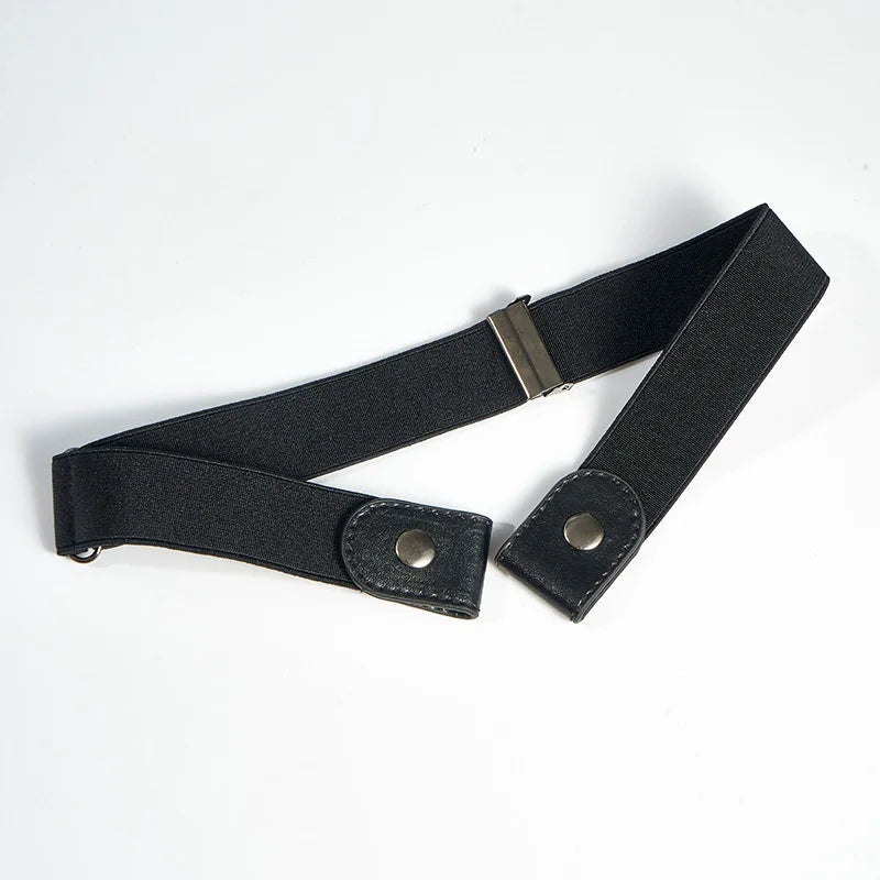 No Buckle Stretch Elastic Waist Belt: Buckle-Free Belt for Women & Girls Jeans Pants Dress - No Bulge, No Hassle Belts