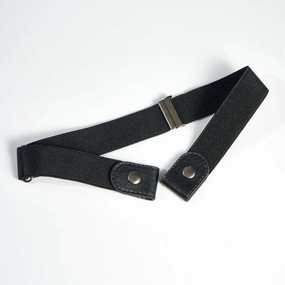 No Buckle Stretch Elastic Waist Belt: Buckle-Free Belt for Women & Girls Jeans Pants Dress - No Bulge, No Hassle Belts