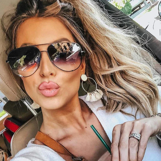 Fashion Vintage Oval Sunglasses — Designer Retro Sun Glasses for Men & Women, Outdoor Mirror Punk Shades