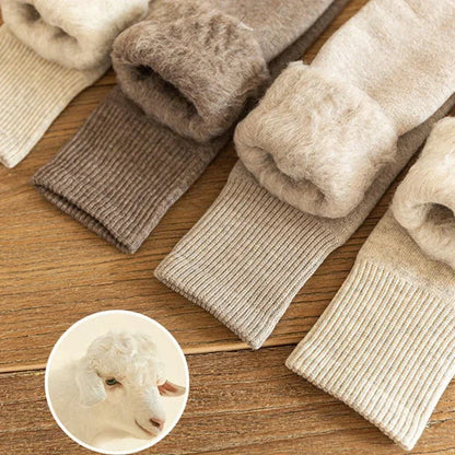 Women's Thick Knee-High Socks – Soft Fluffy Thermal Long Socks, Cozy Winter Legwear for Cold Weather