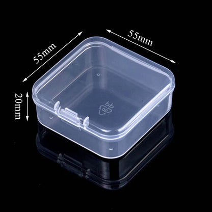Mini Rectangular Plastic Storage Box – Translucent, Dustproof Jewelry & Small Item Container