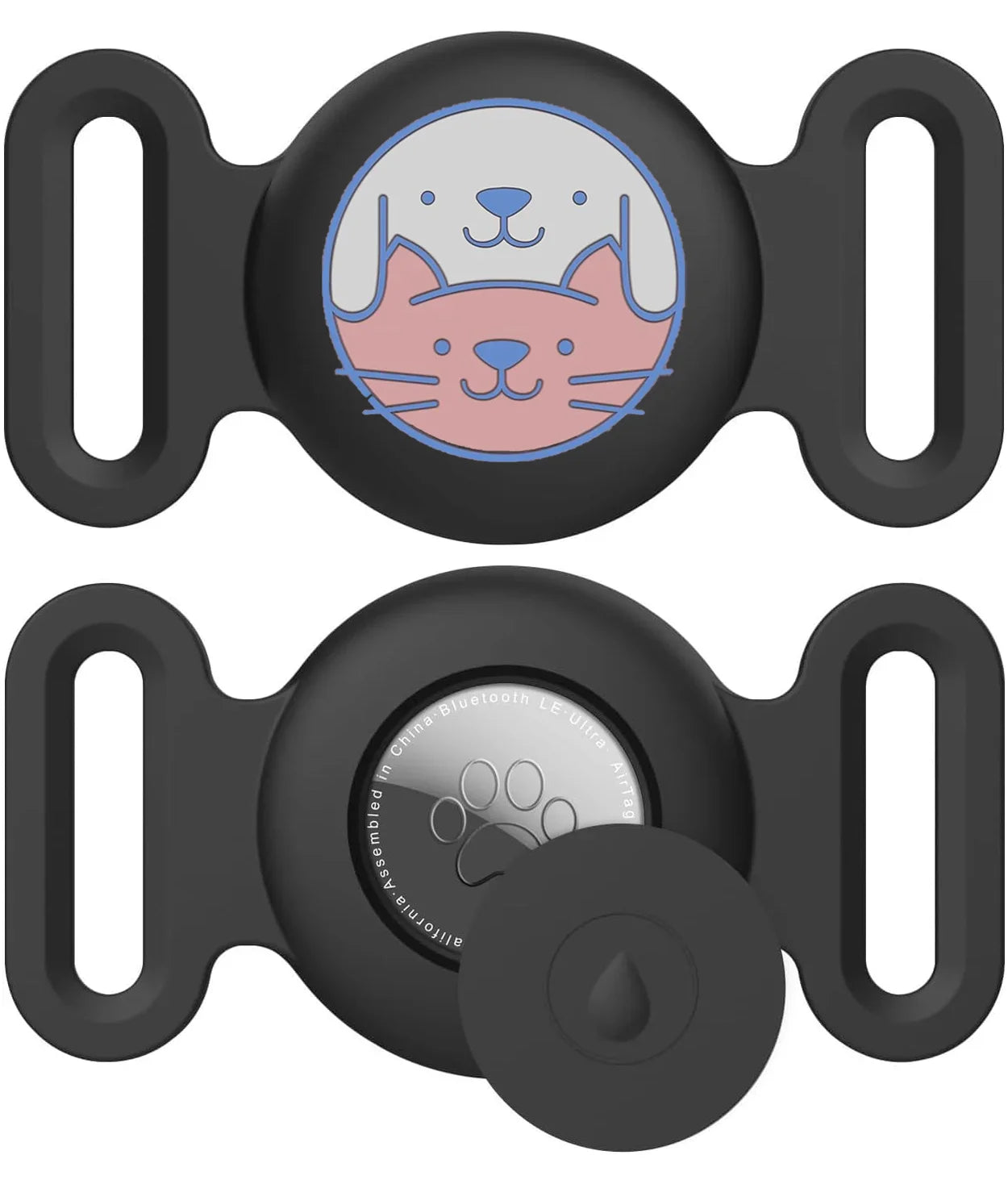Airtag Dog Collar Holder – Silicone Protective Case for Apple AirTag, Full Body Cover Fits All Collar Sizes