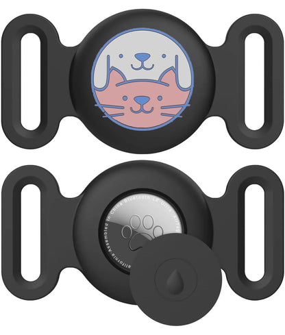 Airtag Dog Collar Holder – Silicone Protective Case for Apple AirTag, Full Body Cover Fits All Collar Sizes