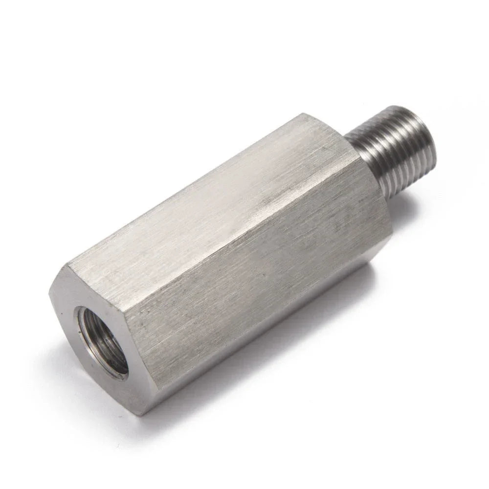 Oil Pressure Sensor Tee Adapter — M10x1.0 to M10x1.0 with 1/8NPT Female Side Holes for Turbo Supply Feed Line Gauge