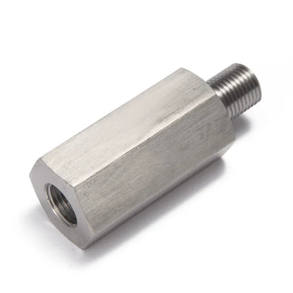 Oil Pressure Sensor Tee Adapter — M10x1.0 to M10x1.0 with 1/8NPT Female Side Holes for Turbo Supply Feed Line Gauge