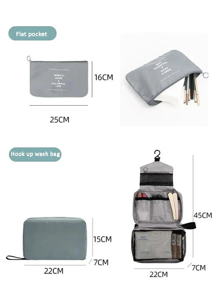 7–10 Pc Travel Organizer Storage Bags Set – Portable Packing Cubes for Suitcase, Clothes, Shoes & Luggage Tidy Pouch