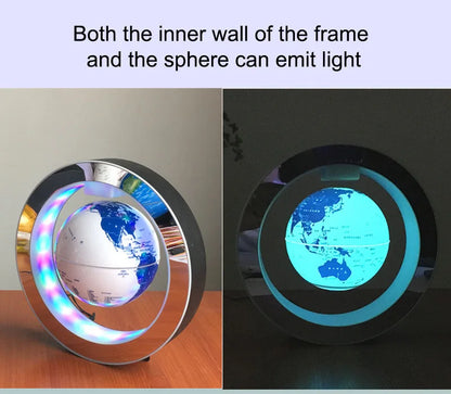 Magnetic Levitation Globe – 4" & 6" Desk Decoration for Office & Living Room, Perfect for Birthday & New Year Gifts