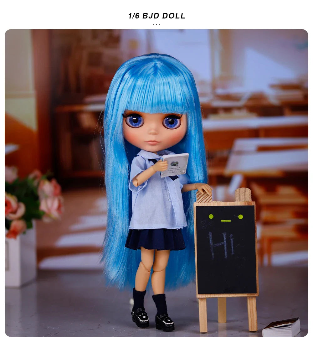 ICY DBS Blyth 1/6 Joint Doll – 30cm Tan Skin Matte Face BJD Girl Doll Toy Gift