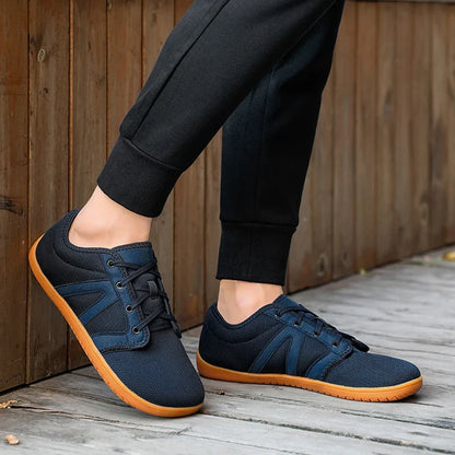 Men's Wide Fit Barefoot Sneakers – Minimalist Zero Drop Cross Trainers with Wide Toe Box for Relaxed, Natural Movement