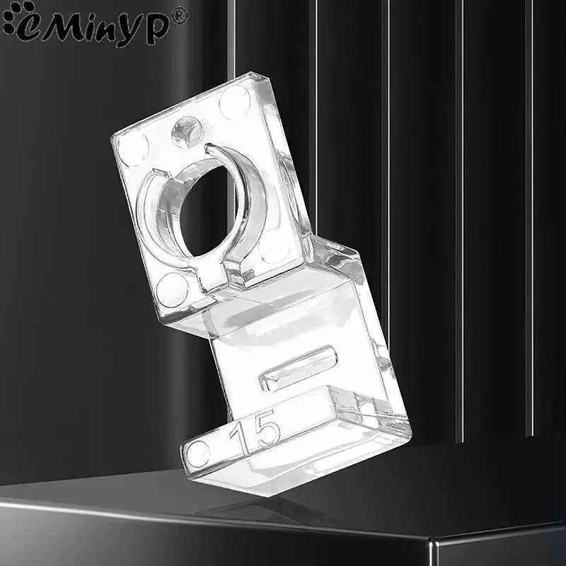 4Pcs Aquarium Lid Cover Support Clips - Acrylic Bracket Clamps for 5.5mm~15mm Wall Thickness Fish Tank - Stand Supplies