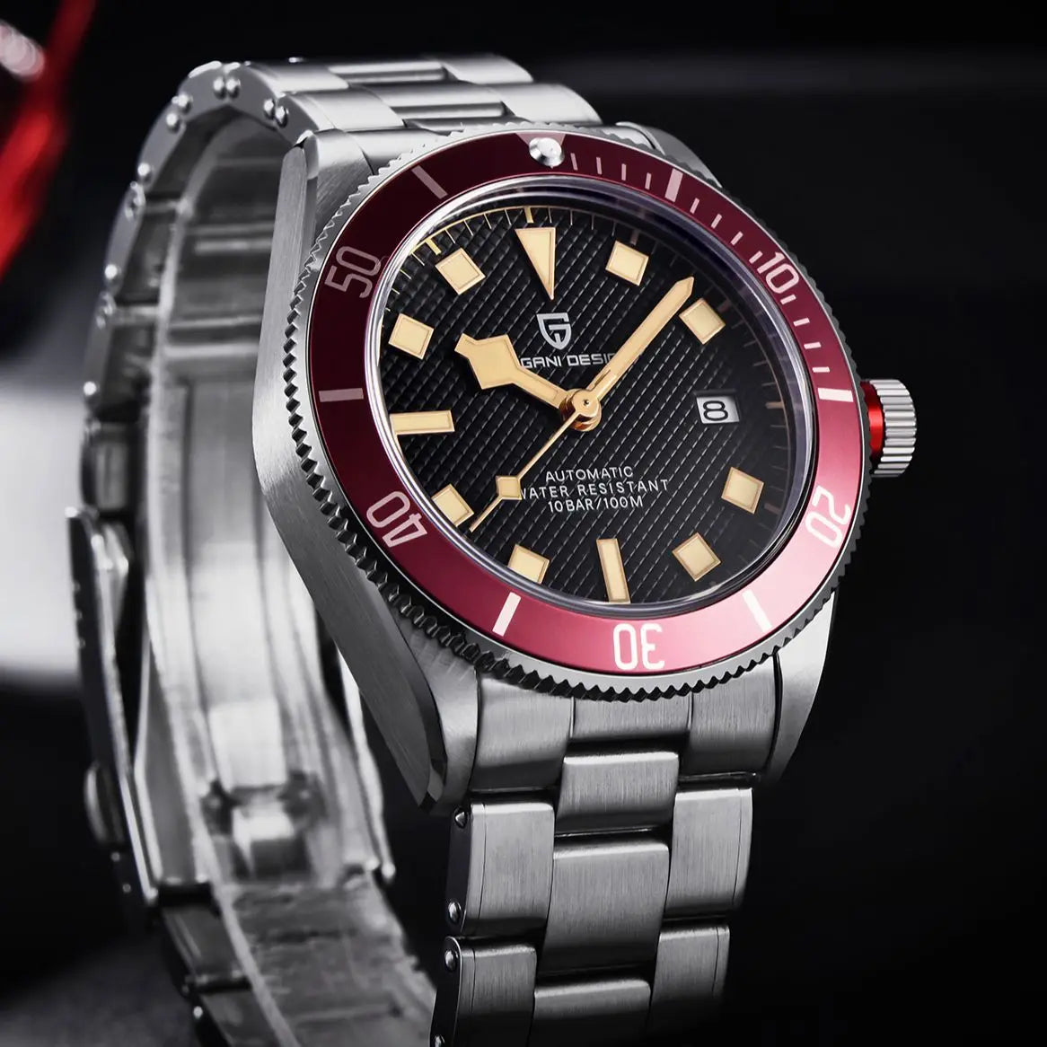 PAGANI DESIGN 2025 BB58 Men's Watch – Retro Automatic NH35A Mechanical, Luxury 100M Waterproof Wristwatch
