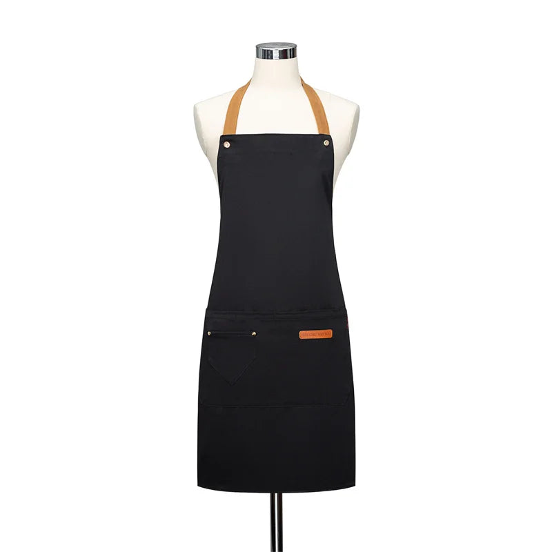 Waterproof Halter Apron – Unisex Kitchen Apron for Men & Women, Salon, Barbecue, Cleaning, Nail, and Roast Mandiles