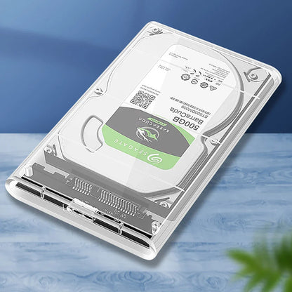 USB 3.0 2.5 Inch HDD Enclosure - SATA SSD Hard Drive Case with 5Gbps Transfer Speed, External Housing with Cable